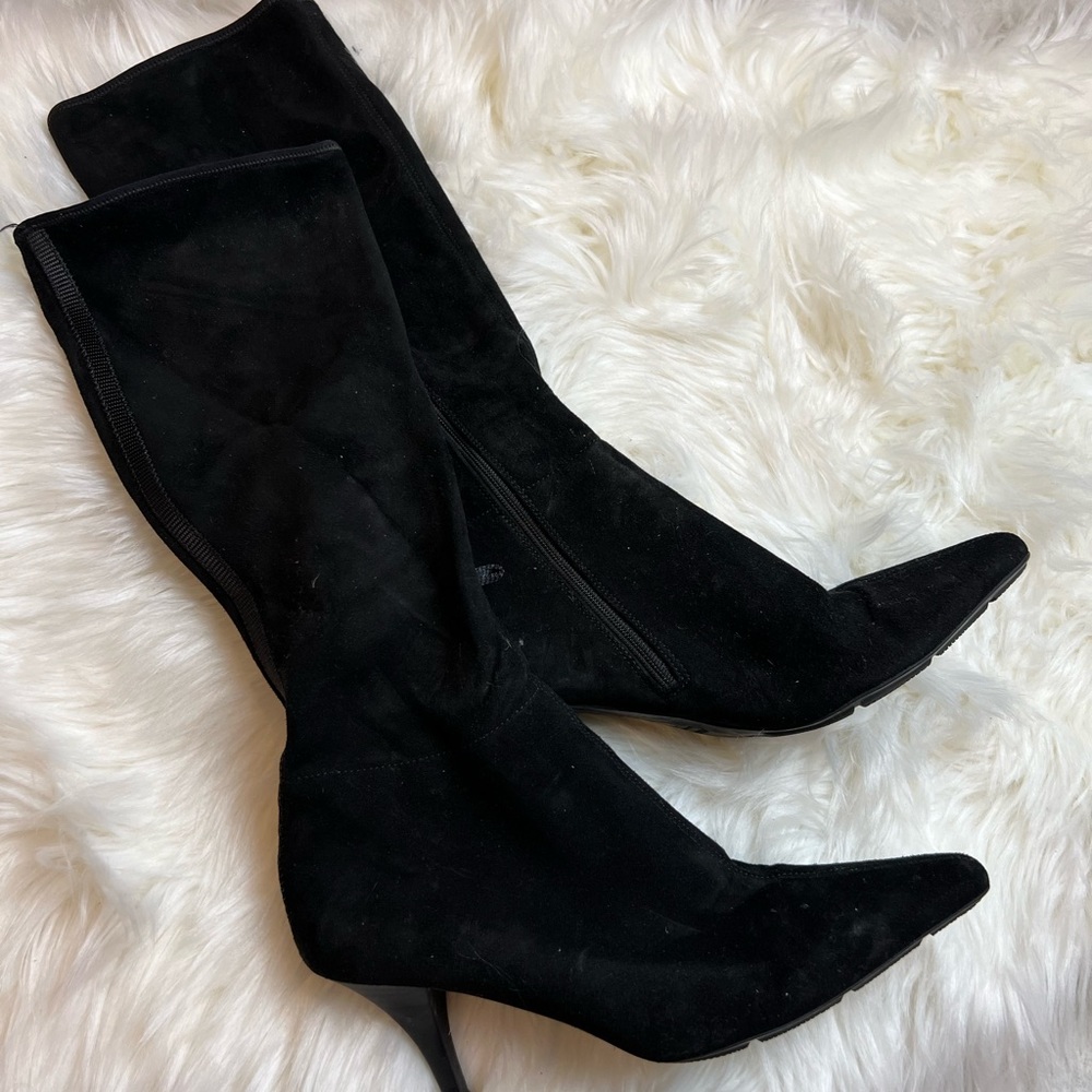 Prada tall suede heeled boots - Picture 9 of 15